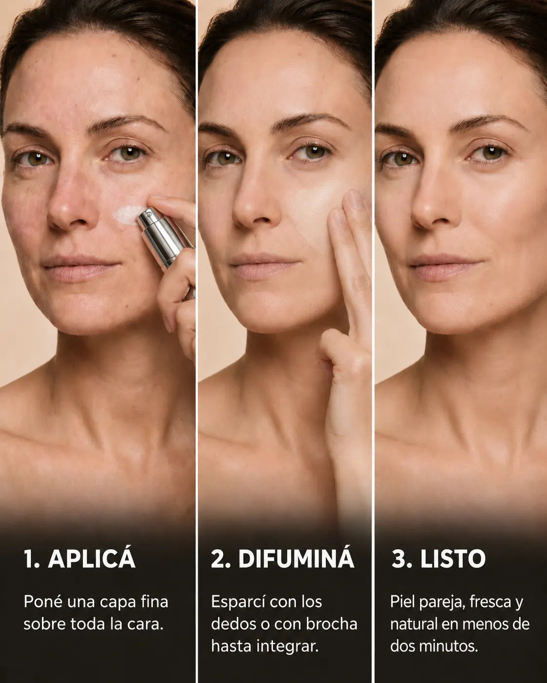 Skin Match | Base Liviana 4 en 1 que se Adapta a tu Tono