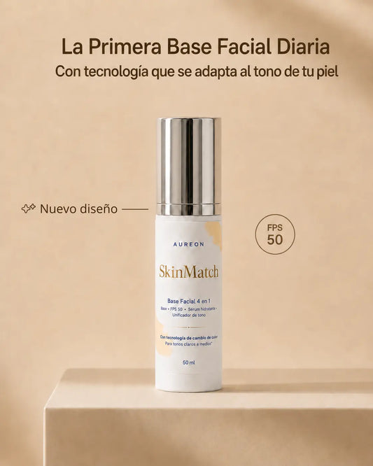 Skin Match | Base Liviana 4 en 1 que se Adapta a tu Tono
